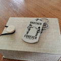 DRD038 - Brother Forever - Call On Me Brother - Goku - Vegeta - Dragon Ball Dog Tag - Double Side Engrave Silver Dog Tag