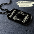 DRD039 - Brother Forever - Call On Me Brother - Goku - Vegeta - Dragon Ball Dog Tag - Double Side Engrave Black Dog Tag
