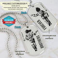 DRD040 - Brothers Forever - Goku - Vegeta - Dragon Ball Dog Tag - Double Sided Engraved Silver Dog Tag