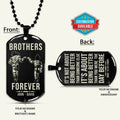 DRD047 - Brothers Forever - It's About Being Better Than You Were The Day Before - Goku - Vegeta - Dragon Ball Dog Tag - Double Sided Engraved Black Dog Tag
