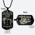 DRD059 - Call On Me Brother - It's Over When You Quit - Goku - Vegeta - Dragon Ball Dog Tag - Double Sided Engraved Black Dog Tag