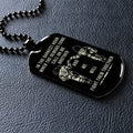 DRD059 - Call On Me Brother - It's Over When You Quit - Goku - Vegeta - Dragon Ball Dog Tag - Double Sided Engraved Black Dog Tag