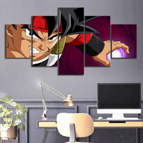 Dragon Ball - 5 Pieces Wall Art - Bardock - Printed Wall Pictures Home Decor - Dragon Ball Poster - Dragon Ball Canvas