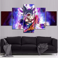 Dragon Ball - 5 Pieces Wall Art - Mastered Ultra Instinct Goku - Printed Wall Pictures Home Decor - Dragon Ball Poster - Dragon Ball Canvas