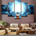 Dragon Ball - 5 Pieces Wall Art - Goku - Genki - Printed Wall Pictures Home Decor - Dragon Ball Poster - Dragon Ball Canvas