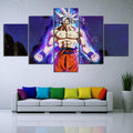 Dragon Ball - 5 Pieces Wall Art - Mastered Ultra Instinct Goku 1 - Printed Wall Pictures Home Decor - Dragon Ball Poster - Dragon Ball Canvas
