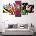 Dragon Ball - 5 Pieces Wall Art - Goku Supper Sayan 4 - Printed Wall Pictures Home Decor - Dragon Ball Poster - Dragon Ball Canvas