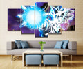 Dragon Ball - 5 Pieces Wall Art - Mastered Ultra Instinct Goku - Printed Wall Pictures Home Decor - Dragon Ball Poster - Dragon Ball Canvas