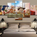 Dragon Ball - 5 Pieces Wall Art - Goku - Krillin - Kame - Printed Wall Pictures Home Decor - Dragon Ball Poster - Dragon Ball Canvas