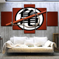 Dragon Ball - 5 Pieces Wall Art - Kame Sect - Printed Wall Pictures Home Decor - Dragon Ball Poster - Dragon Ball Canvas