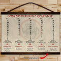 KA001 - Shotokan Karate Dojo Kun - Horizontal Poster - Horizontal Canvas - Karate Poster - Karate Canvas
