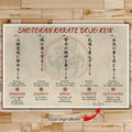 KA001 - Shotokan Karate Dojo Kun - Horizontal Poster - Horizontal Canvas - Karate Poster - Karate Canvas