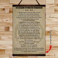 KA004 - 20 Lessons of Master Funakoshi - Vertical Poster - Vertical Canvas - Karate Poster - Karate Canvas