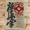 KA009 - Your Mind Is Your Best Weapon - Kyokushin Karate  - Vertical Poster - Vertical Canvas - Karate Poster - Karate Canvas