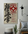 KA009 - Your Mind Is Your Best Weapon - Kyokushin Karate  - Vertical Poster - Vertical Canvas - Karate Poster - Karate Canvas