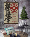KA009 - Your Mind Is Your Best Weapon - Kyokushin Karate  - Vertical Poster - Vertical Canvas - Karate Poster - Karate Canvas