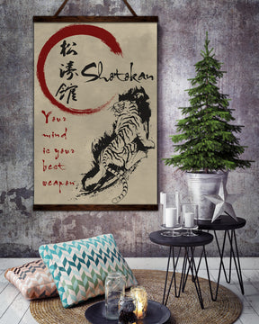 KA024 - Your Mind Is Your Best Weapon - Karate Shotokan - Vertical Poster - Vertical Canvas - Karate Poster - Karate Canvas