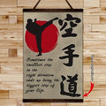 KA031 - Sometimes The Smallest Step In The Right Direction Ends Up Being The Biggest Step Of Your Life - Shotokan Karate - Vertical Poster - Vertical Canvas - Karate Poster - Karate Canvas