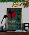 KA044 - It's Not About Being Better Than Someone Else - It's About Being Better Than You Were The Day Before - Karate Kanji - Vertical Poster - Vertical Canvas - Karate Poster - Karate Canvas