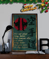 KA045 - It's Not About Being Better Than Someone Else - It's About Being Better Than You Were The Day Before - Karate Kanji - Vertical Poster - Vertical Canvas - Karate Poster - Karate Canvas