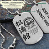 KAD001 - It’s Not About Being Better Than Someone Else - It’s About Being Better Than You Were The Day Before - Shotokan Karate - Engrave Silver Dogtag