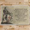 KT002 - Be Without Fear - English - Knight Templar Poster