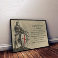KT005 - Nobody Is Born A Warrior - English - Knight Templar Poster