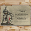 KT005 - Nobody Is Born A Warrior - English - Knight Templar Poster