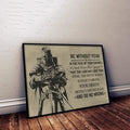 KT006 - Be Without Fear - English - Knight Templar Poster