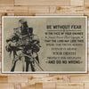 KT006 - Be Without Fear - English - Knight Templar Poster