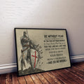 KT009 - Be Without Fear - English - Knight Templar Poster