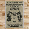 KT010 - Call On Me Brother - English - Knight Templar Poster