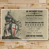 KT020 - Be Without Fear - English - Knight Templar Poster