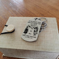 KTD001 - Call On Me Brother - English - Knight Templar  - Engrave Silver Dogtag