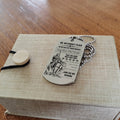 KTD004 - Be Without Fear - English - Knight Templar  - Engrave Silver Dogtag