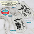 KTD020 - Brothers Forever - Knights Templar - Silver Double-Sided Dog Tag