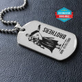KTD020 - Brothers Forever - Knights Templar - Silver Double-Sided Dog Tag