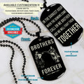 KTD025 - Brothers Forever - Call On Me Brother - Knights Templar - Black Double-Sided Dog Tag