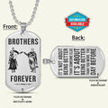 KTD026 - Brothers Forever - It's About Being Better Than You Were The Day Before - Knights Templar - Silver Double-Sided Dog Tag