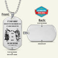 KTD028 - It's About Being Better Than You Were The Day Before - Knights Templar - Silver Dog Tag