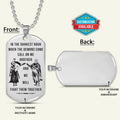 KTD032 - Call On Me Brother - Knights Templar - Silver Dog Tag