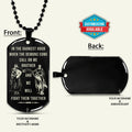 KTD033 - Call On Me Brother - Knights Templar - Black Dog Tag
