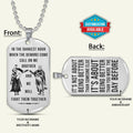 KTD034 - Call On Me Brother - It's About Being Better Than You Were The Day Before - Knights Templar - Silver Double-Sided Dog Tag