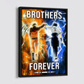 NA003 - Brothers Forever - Uzumaki Naruto  - Uchiha Sasuke - Vertical Poster - Vertical Canvas - Naruto Poster