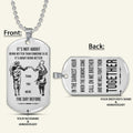 NAD022 - Call On Me Brother - It's Not About Being Better Than Someone Else - It's About Being Better Than You Were The Day Before - Uzumaki Naruto - Uchiha Sasuke - Naruto Dog Tag - Engrave Double Side Silver Dog Tag
