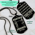 NAD025 - Brother Forever - Call On Me Brother - Uzumaki Naruto - Uchiha Sasuke - Naruto Dog Tag - Engrave Double Side Black Dog Tag