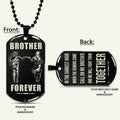 NAD025 - Brother Forever - Call On Me Brother - Uzumaki Naruto - Uchiha Sasuke - Naruto Dog Tag - Engrave Double Side Black Dog Tag