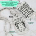 NAD026 - Call On Me Brother - It's Not About Being Better Than Someone Else - It's About Being Better Than You Were The Day Before - Uzumaki Naruto - Uchiha Sasuke - Naruto Dog Tag - Engrave Double Side Silver Dog Tag