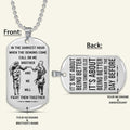NAD026 - Call On Me Brother - It's Not About Being Better Than Someone Else - It's About Being Better Than You Were The Day Before - Uzumaki Naruto - Uchiha Sasuke - Naruto Dog Tag - Engrave Double Side Silver Dog Tag