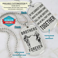 NAD034 - Brother Forever - Call On Me Brother - Uzumaki Naruto - Uchiha Sasuke - Naruto Dog Tag - Double Sided Engrave Silver Dog Tag
